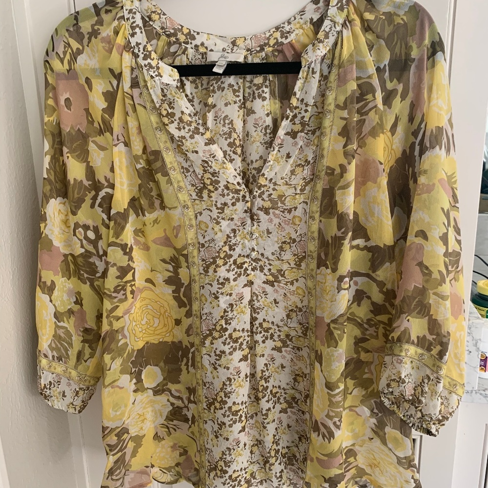 Joie XS 100% silk blouse